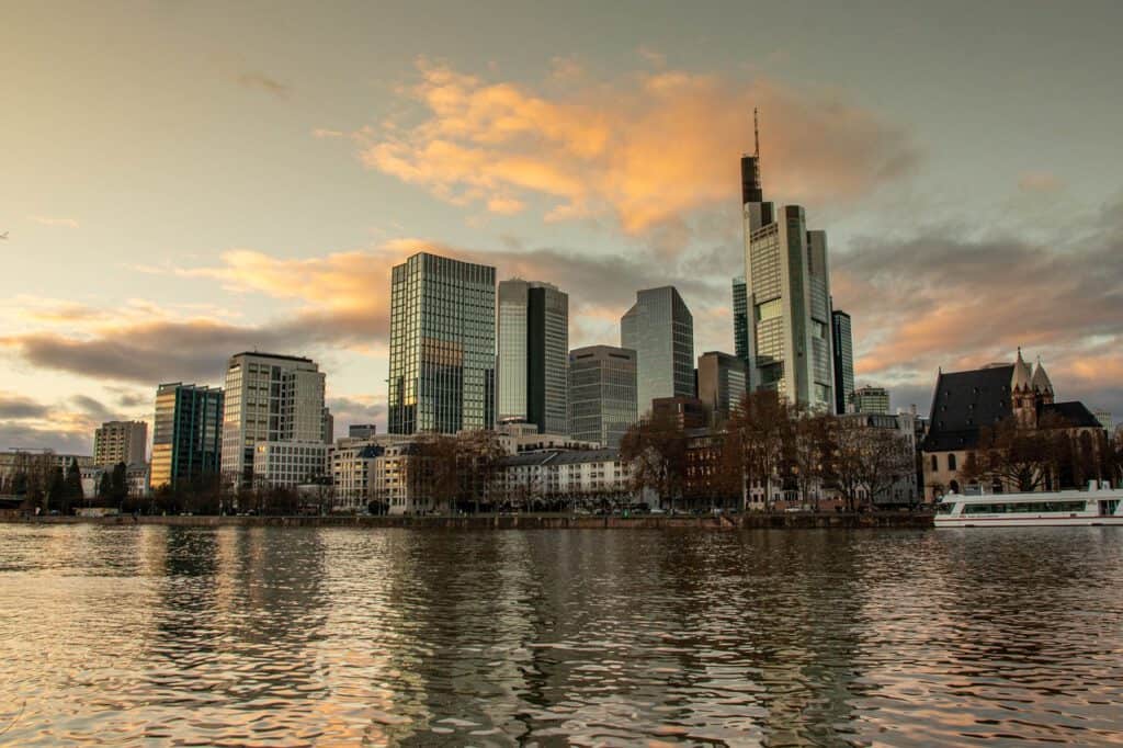 Frankfurt Skyline, Bank, Banken, Finanzbranche